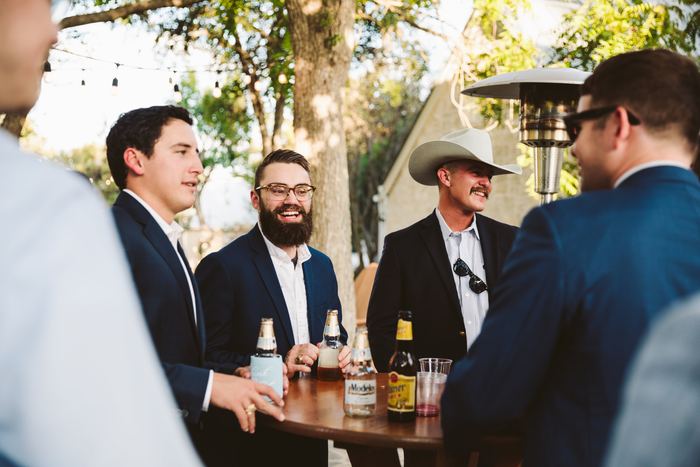 The reception hall, outdoor bar and cocktail area at The Chapel at Gruene — photo 11